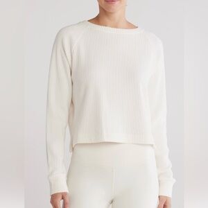 Z by Zella Cozy/Womens Hacci Pullover/ Ivory/Size Large